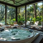 Aménagement véranda avec spa
