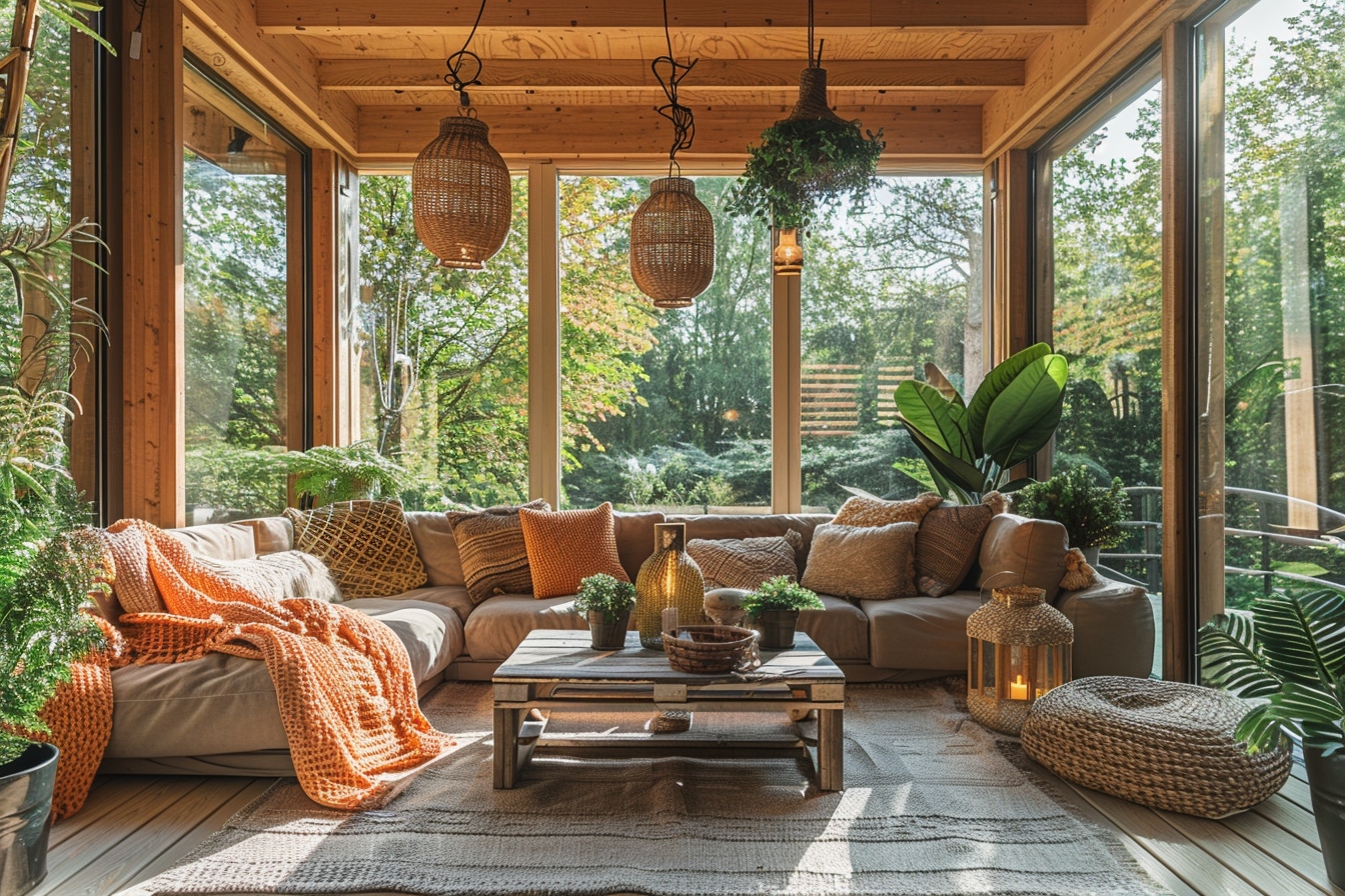 Amenagement veranda cosy