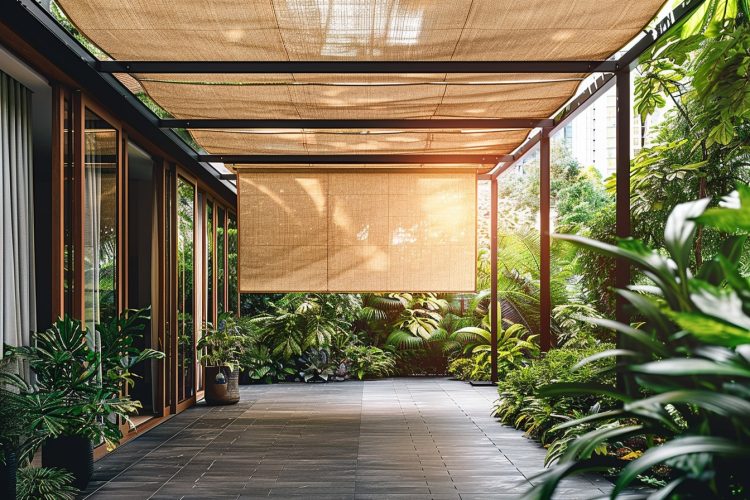 Store toit véranda extérieur