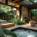 Amenagement veranda avec spa