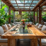 Table pour veranda intérieur