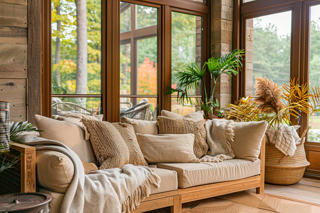 Veranda salon cocooning